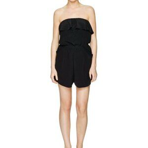 Aritzia Wilfred Silk Costa Romper • Black • XXS